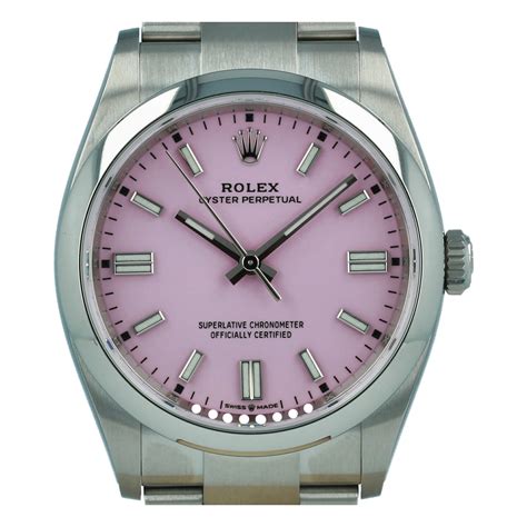 pink and silver rolex|rolex op 36 candy pink.